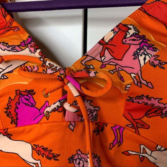 NWT Rosa Chá Brazilian One-Piece Horse Print Swimsuit - Picture 14 of 16